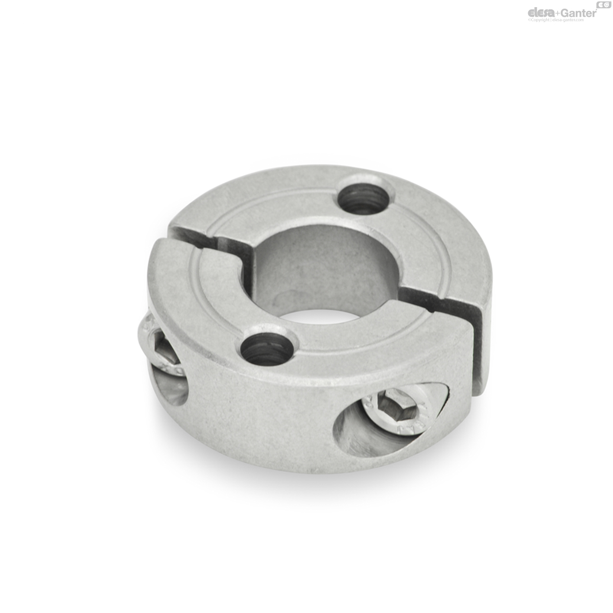 GN 7072.2 Anillos de fijación de acero inoxidable partidos Anillos de fijación de acero inoxidable partidos |