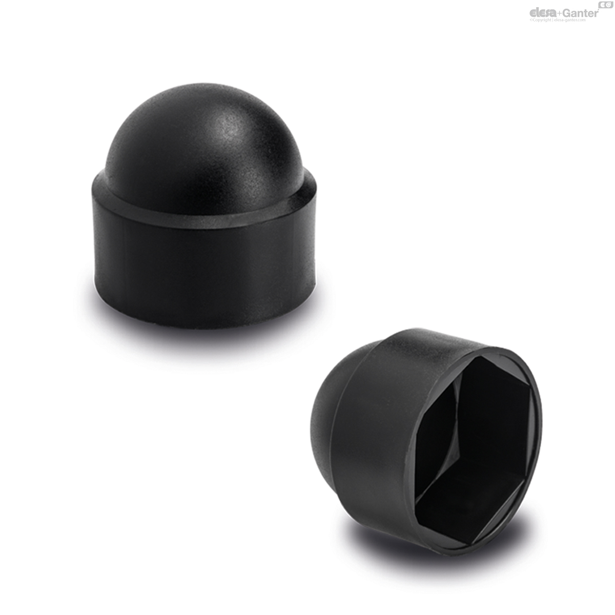 NCD Tapas de para tuercas y Color negro | Elesa+Ganter
